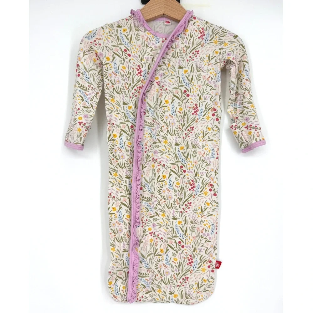 Magnetic Me Baby Floral Ruffle Gown Modal Newborn - 3 Months